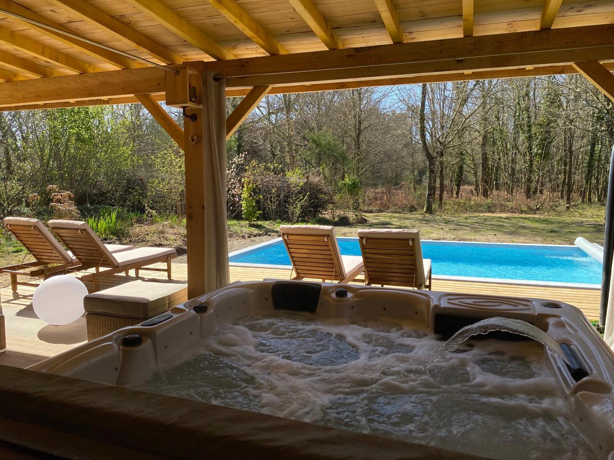Gites & Spa De Charme " Ploum" Pouydesseaux Buitenkant foto