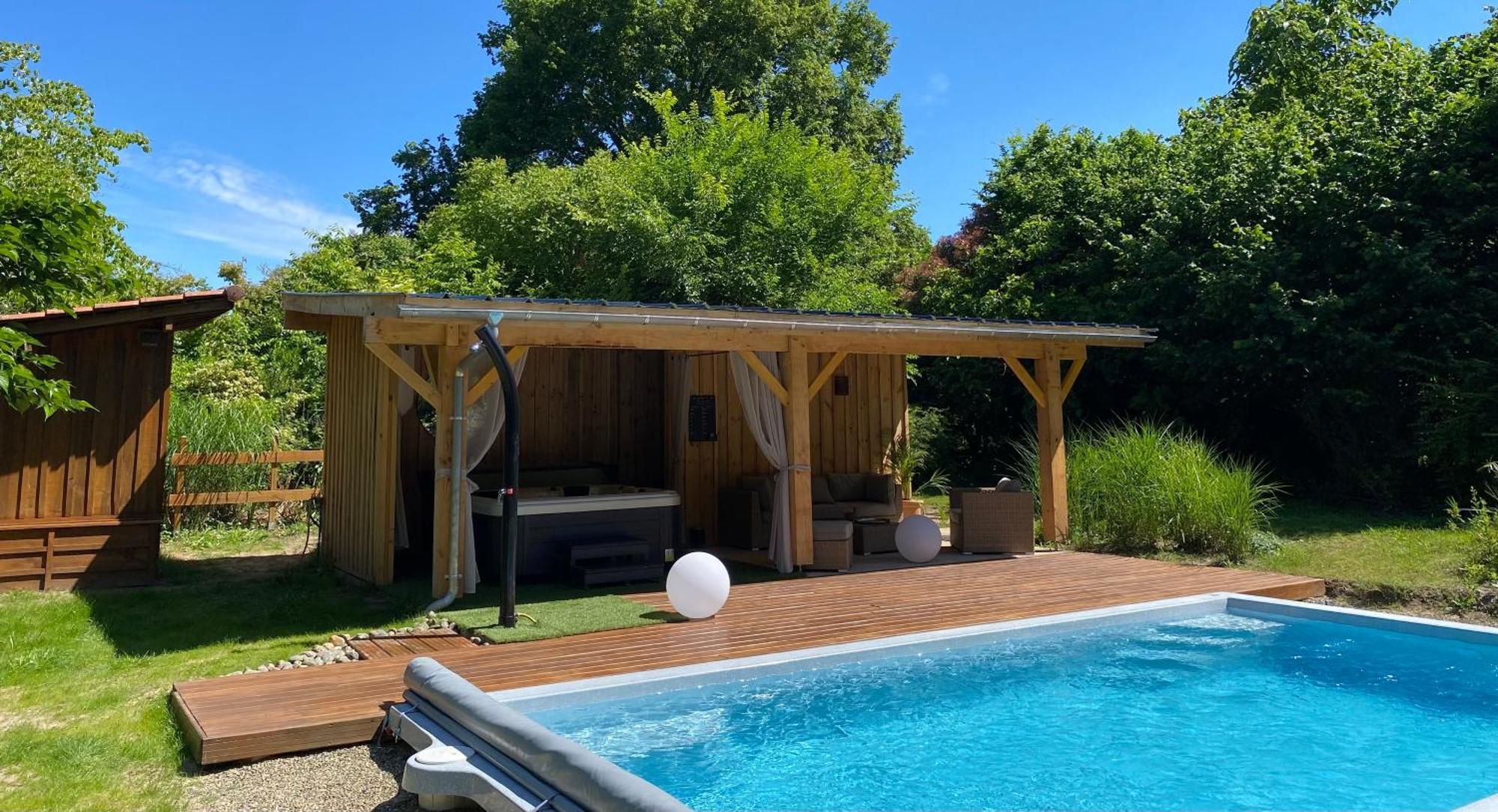 Gites & Spa De Charme " Ploum" Pouydesseaux Buitenkant foto